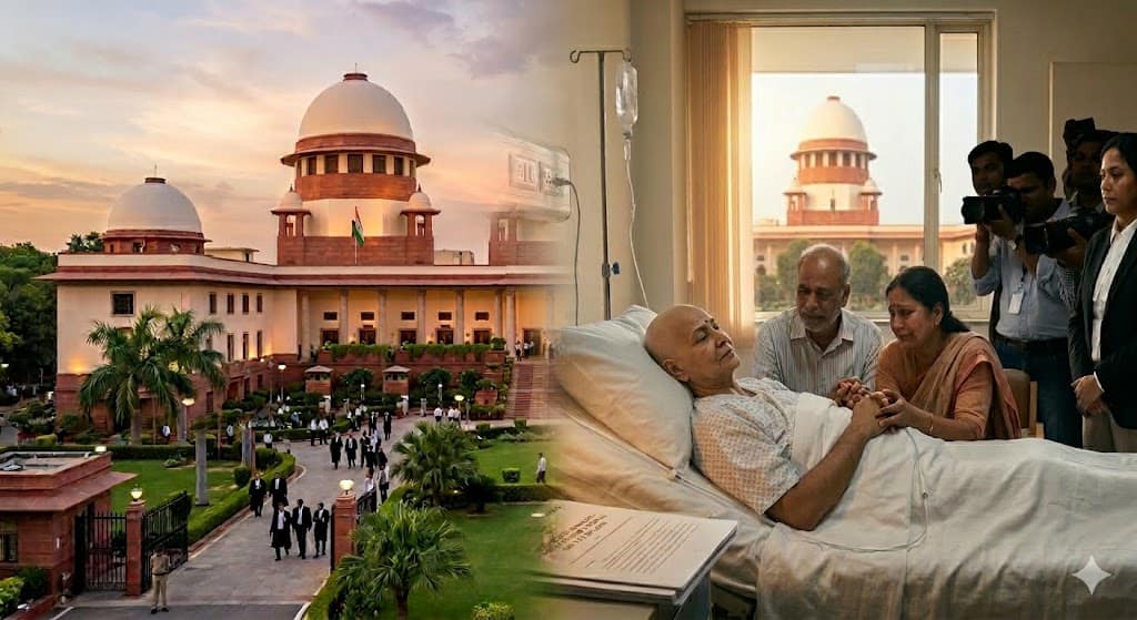 Doctors monitoring a patient in vegetative state on life support