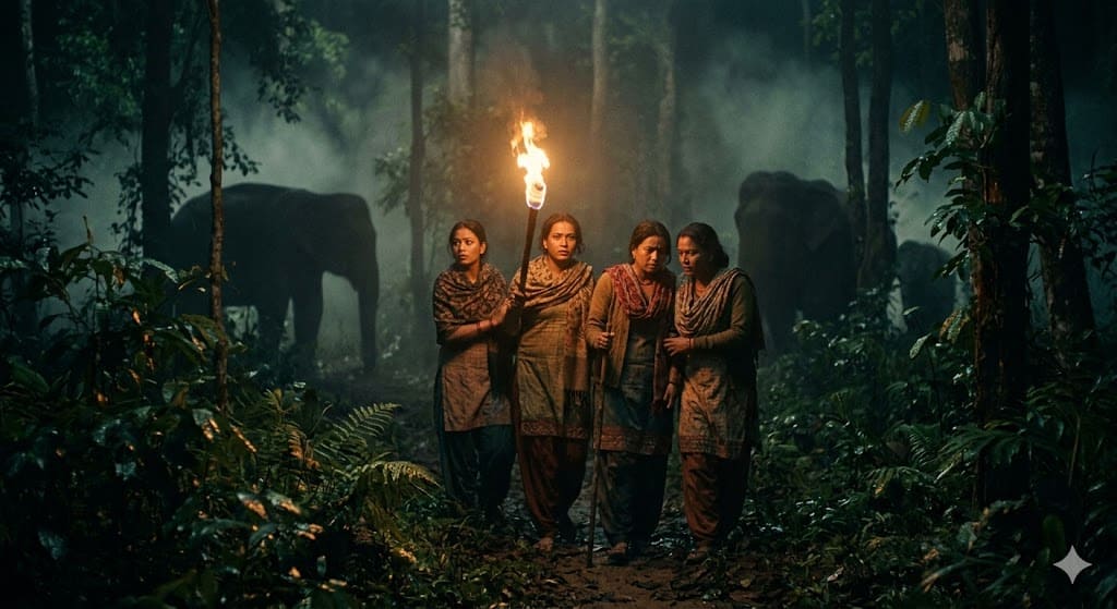 Elephants in the Fog (Tiniharu): Nepal Makes Cannes History with Un Certain Regard Jury Prize at 79th Cannes Film Festival 2026 1 Director Abinash Bikram Shah and actor Pushpa Thing Lama celebrating on stage at Cannes 2026 after Elephants in the Fog wins the Un Certain Regard Jury Prize with the Nepali national flag