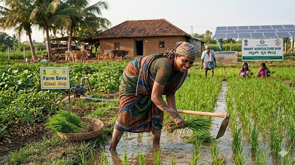 Women farmers in India benefiting from government agriculture schemes