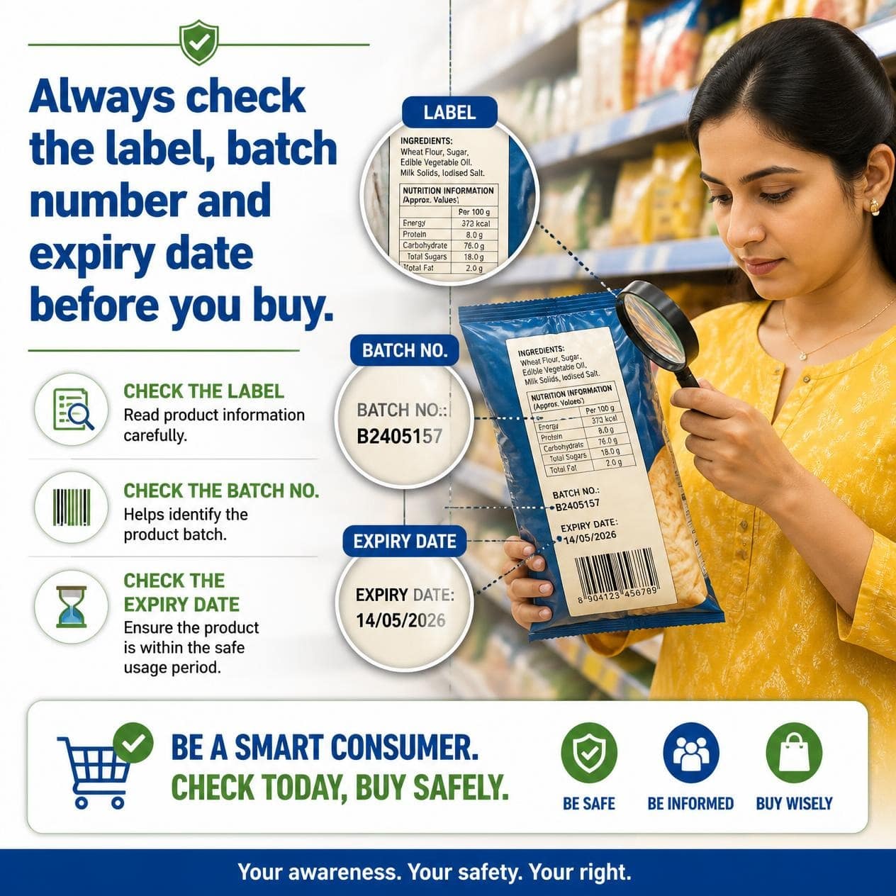 How to Spot Fake or Repackaged Medicines: 7 Checks Before You Buy 1 Person checking the label and expiry date on a medicine pack