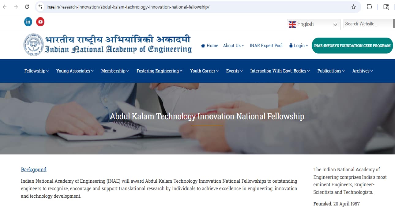 Abdul Kalam Technology Innovation National Fellowship — A Big Opportunity for Engineers in India 1 Engineer working on a prototype in a research lab, representing the Abdul Kalam Technology Innovation National Fellowship by INAE