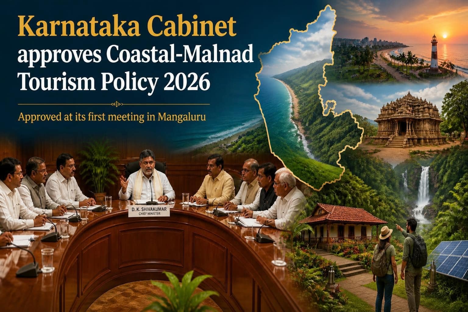 Karnataka's Coast and Malnad Get a Tourism Push: What the New Policy Means for Jobs and Business 1 Beach and coastal landscape in Karnataka illustrating the Coastal-Malnad Tourism Policy 2026