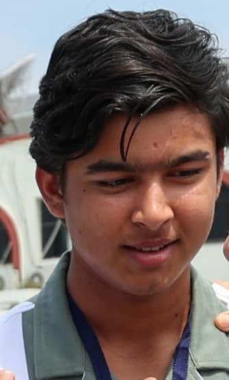 Young cricketer Vaibhav Suryavanshi playing an aggressive shot in IPL showcasing his talent